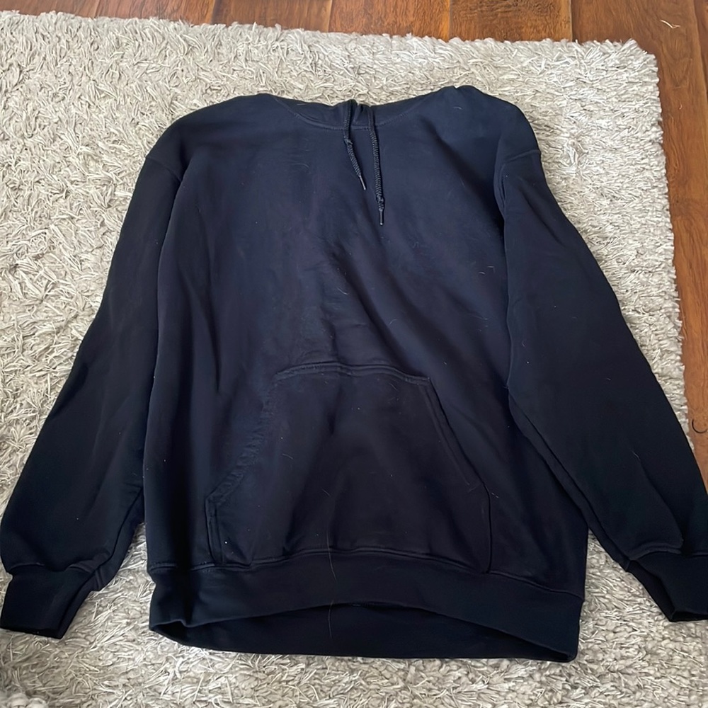 Black graphic hoodie